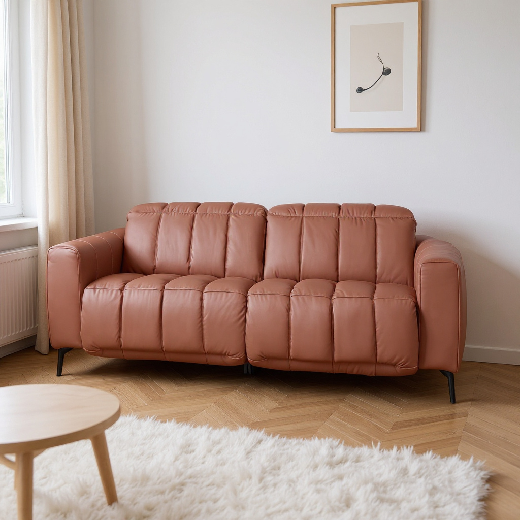 Pesaro Leather Sofa with Dual Recliner