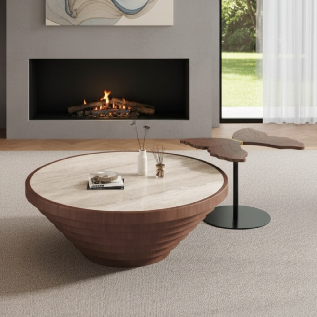 Pino 2 in 1 Round Coffee Table