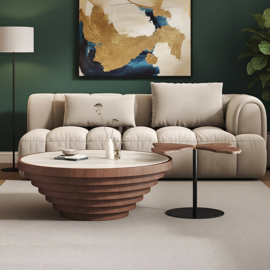 Pino 2 in 1 Round Coffee Table