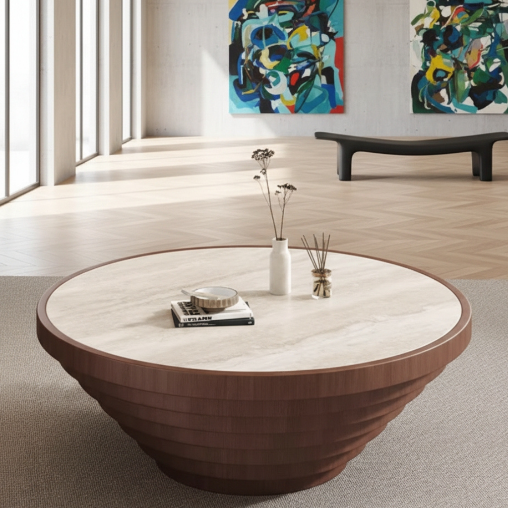 Pino 2 in 1 Round Coffee Table