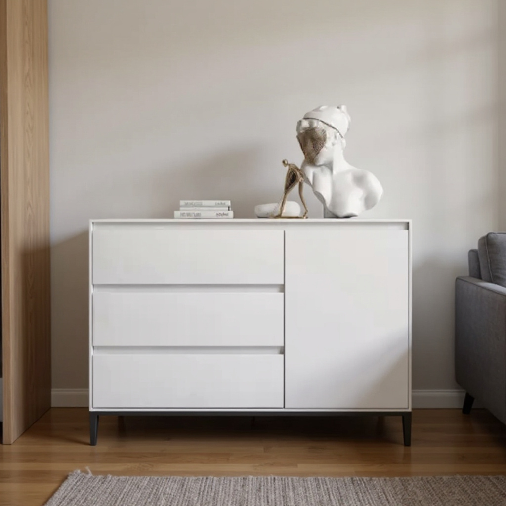 Posen 1 Door 3 Drawer Multipurpose Cabinet