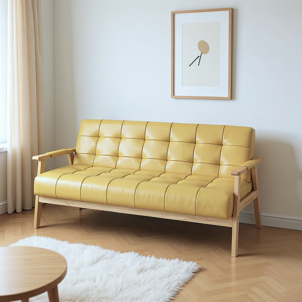 Retro Leather Sofa