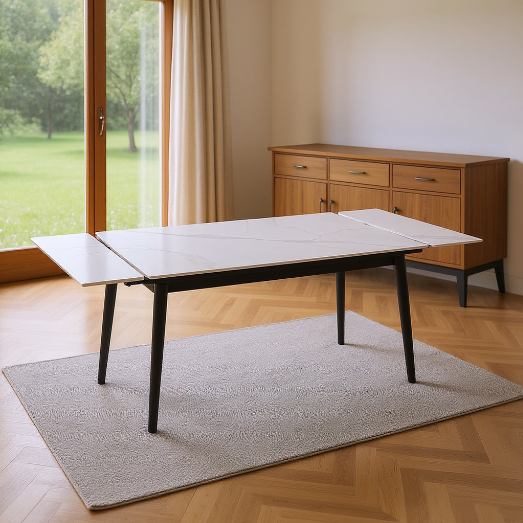 Redavalle Extendable Dining Table 1.2m-1.8m (Side to Extend)