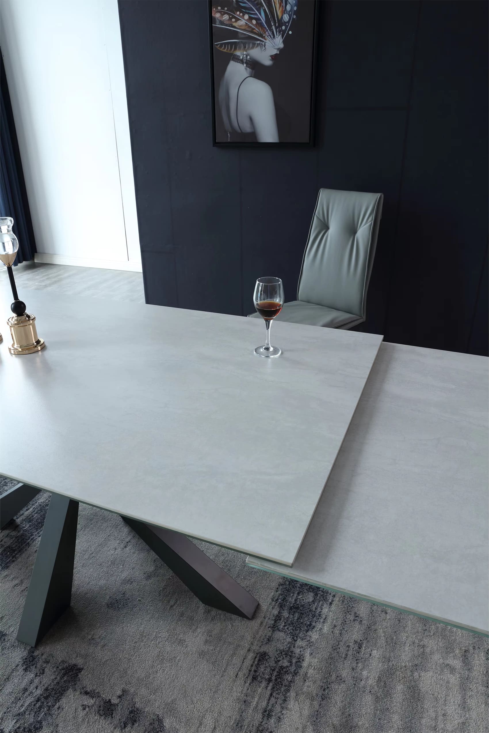 Sabini Extendable Dining Table 1.4m-2.0m (Side to Extend)