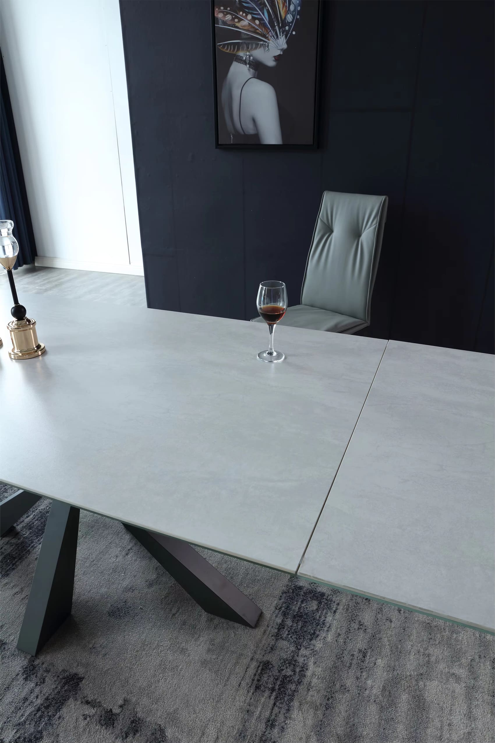 Sabini Extendable Dining Table 1.4m-2.0m (Side to Extend)