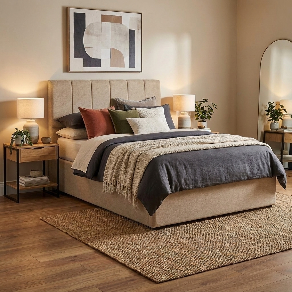 Sofia Storage Bed Frame - Pet Friendly Fabric