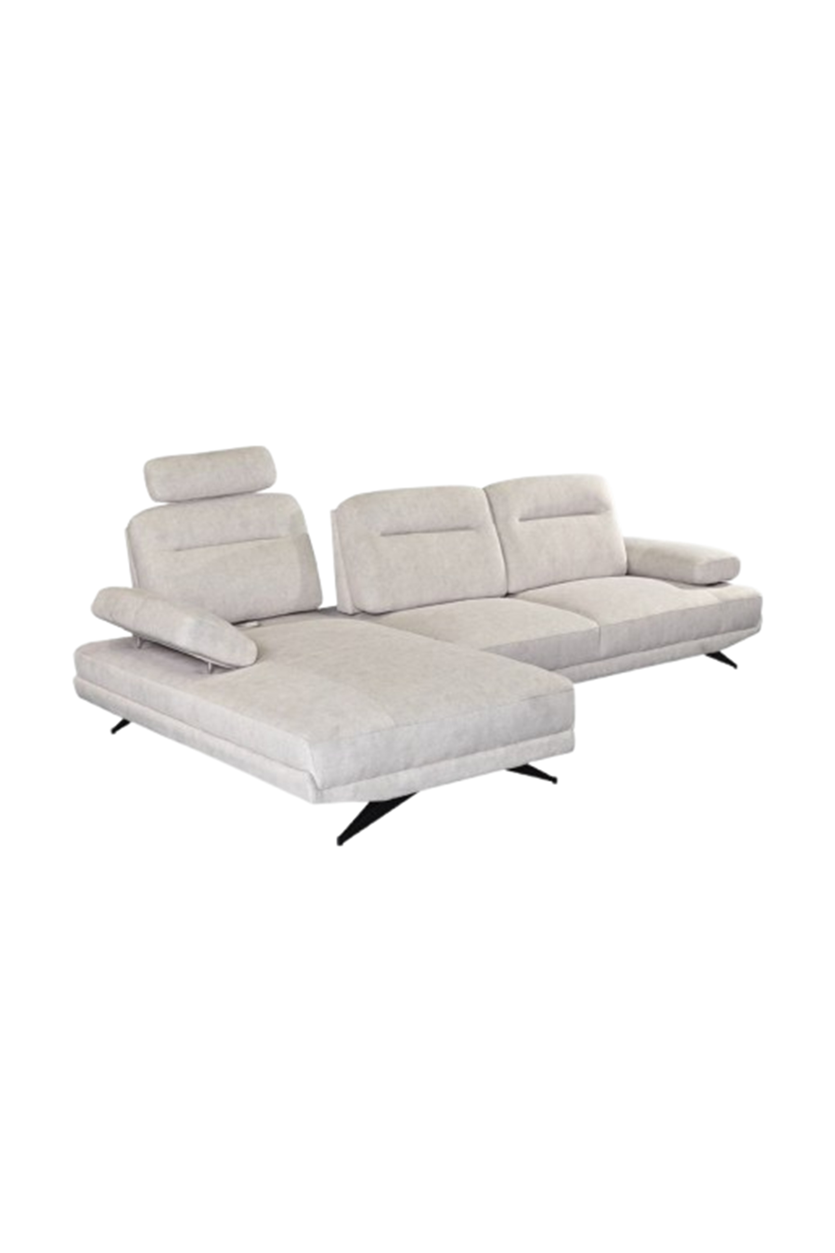 Isnello Sofa High Tech Fabric Sofa with Adjustable Backrest