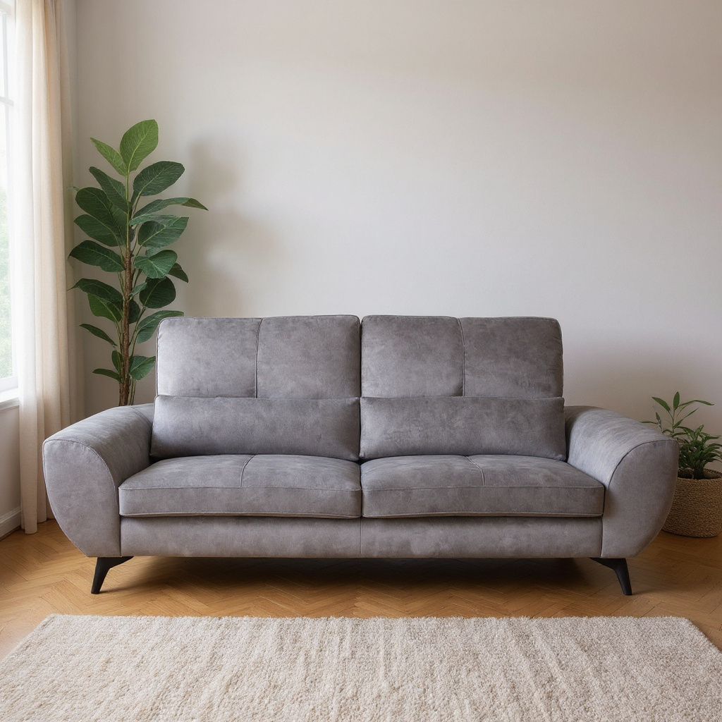 Tomassini High Tech Fabric Sofa with Adjustable Backrest