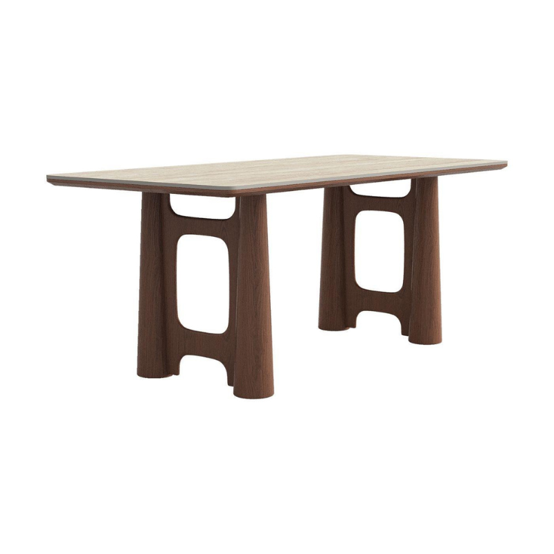 Talia Travertine Dining Table