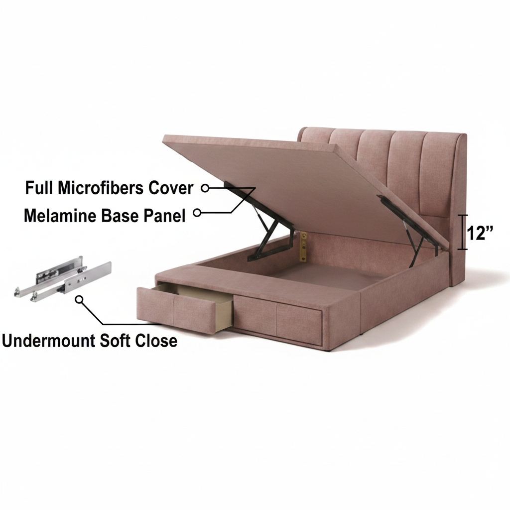 Vermon Storage Bed Frame
