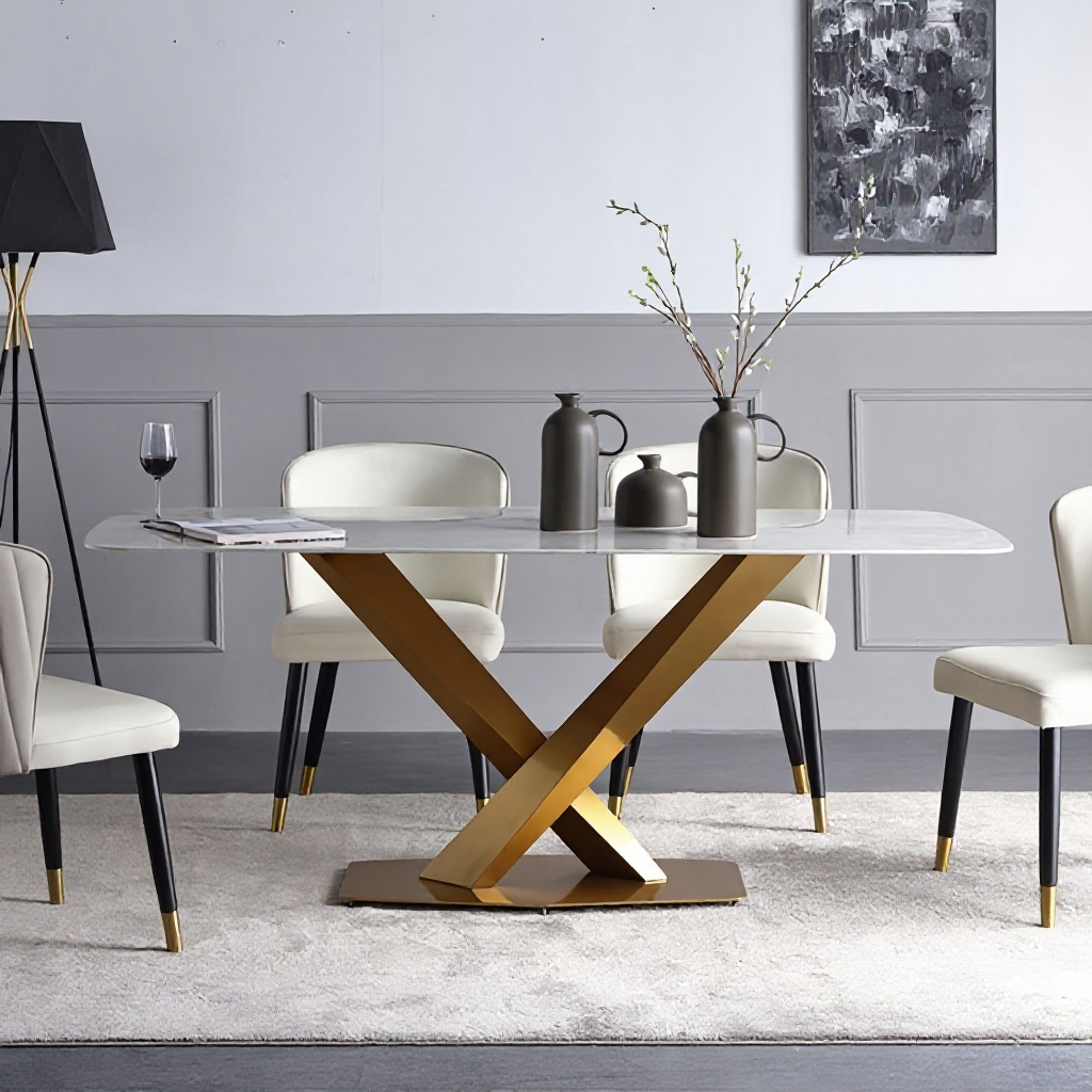 Vitoria Gold Dining Table