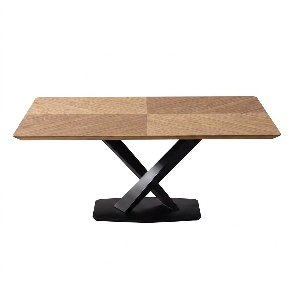 Vitoria Wooden Top Dining Table