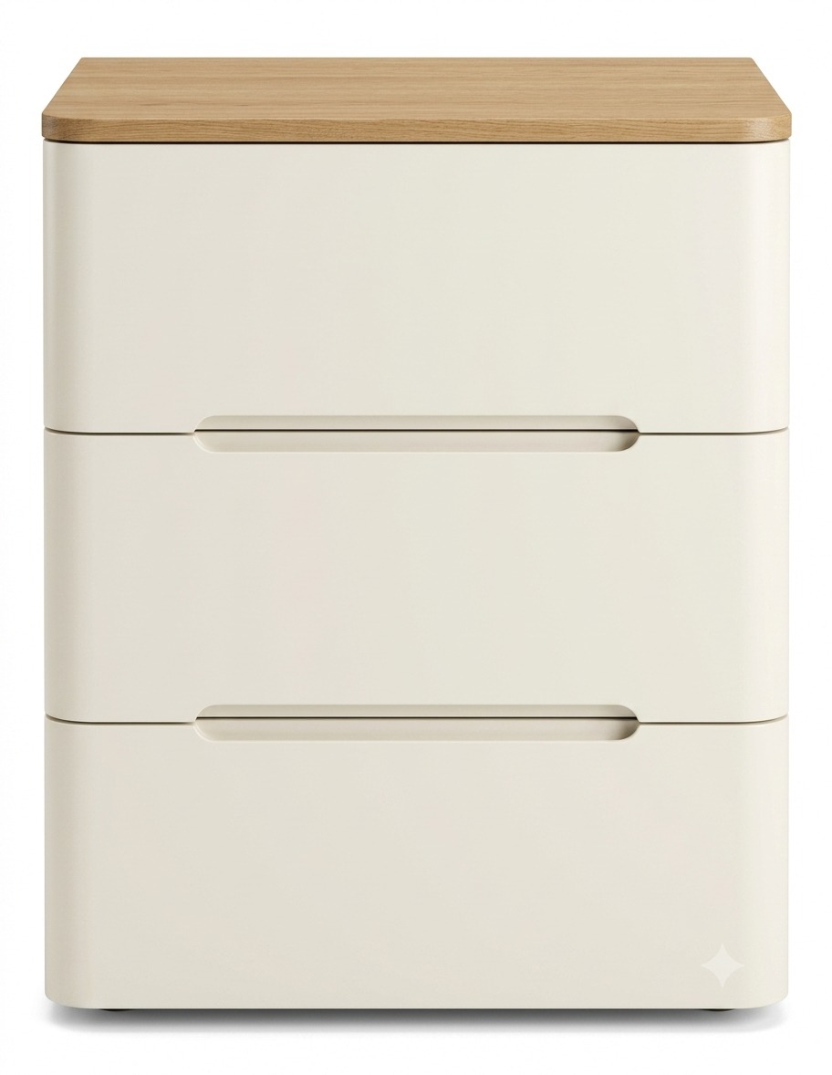 Aspen 3 Drawer Bedside Table 