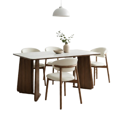 Alice Faux Marble Dining Table