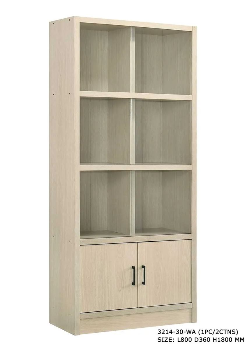 Jim 2.8ft Glass Door Multipurpose Cabinet