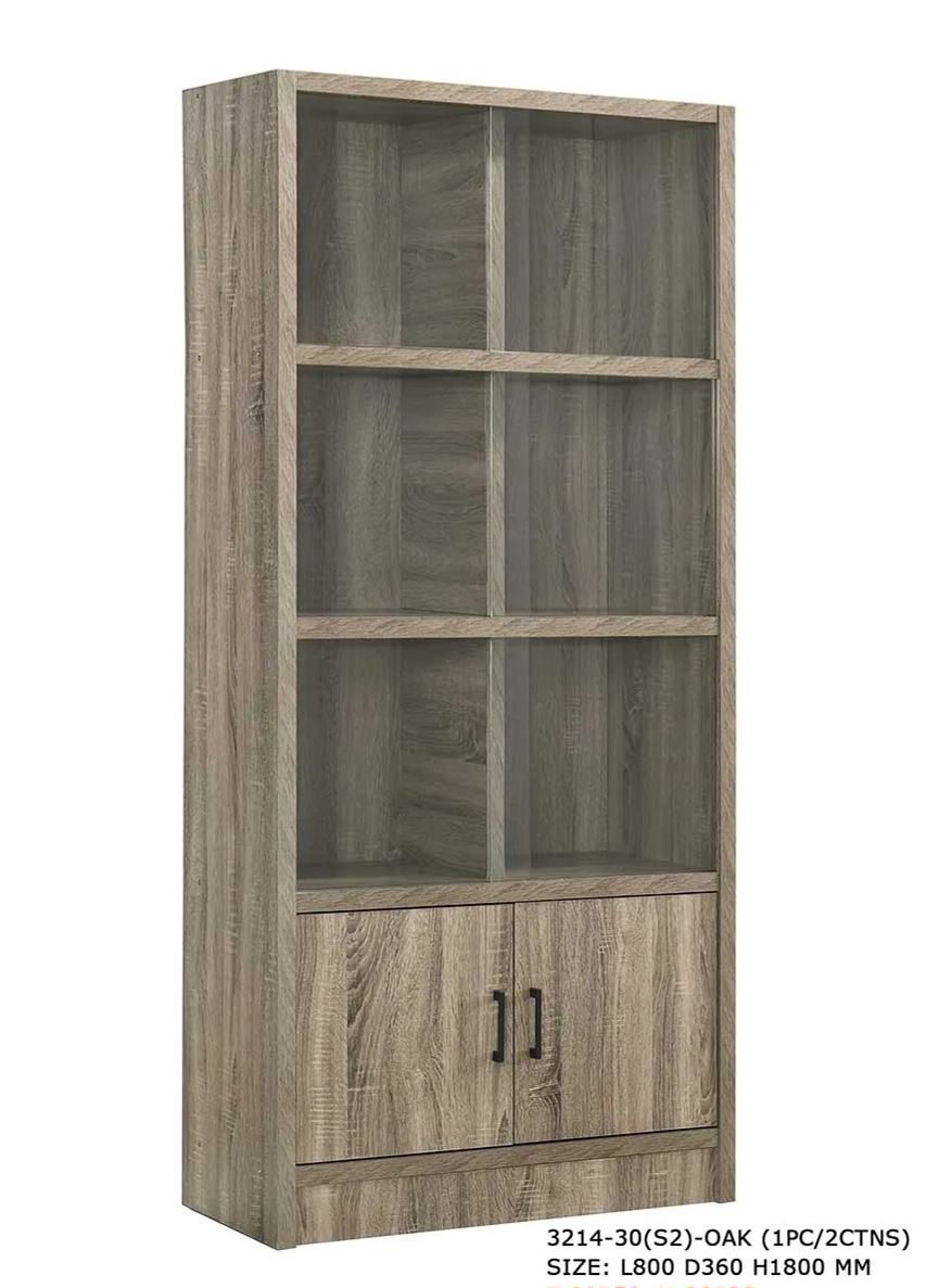 Jim 2.8ft Glass Door Multipurpose Cabinet
