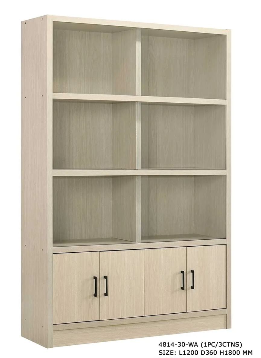 Jim 4ft Glass Door Multipurpose Cabinet