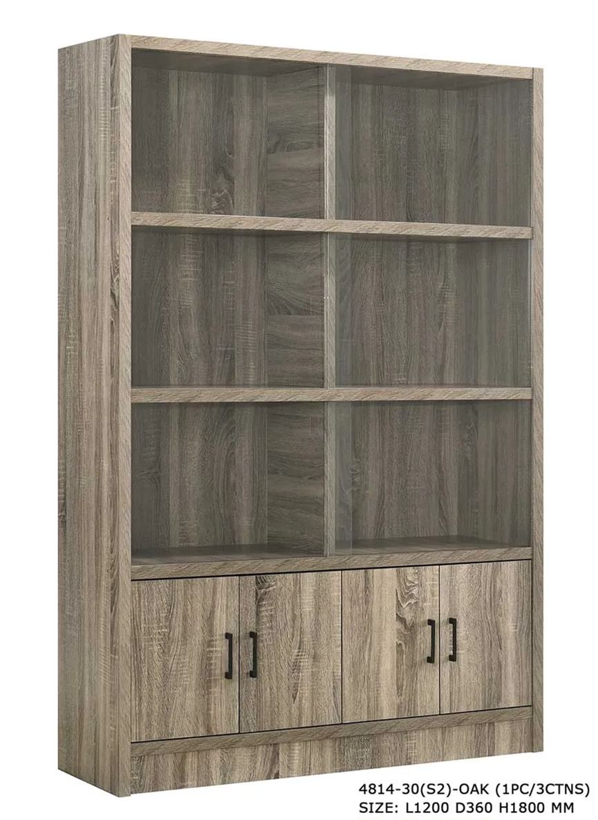 Jim 4ft Glass Door Multipurpose Cabinet