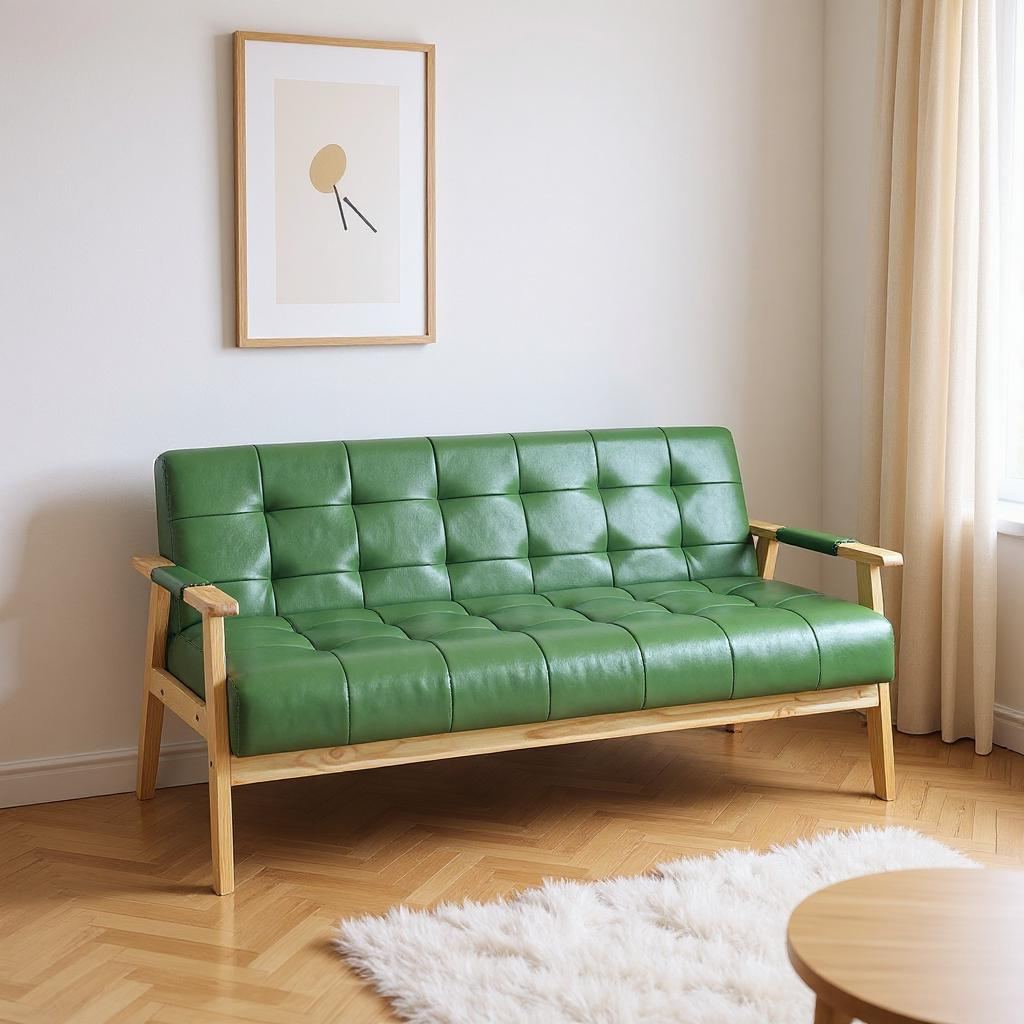 Retro Leather Sofa