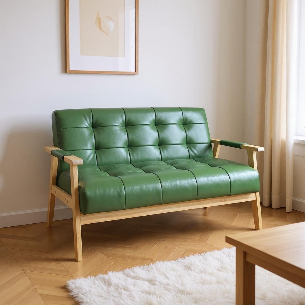 Retro Leather Sofa