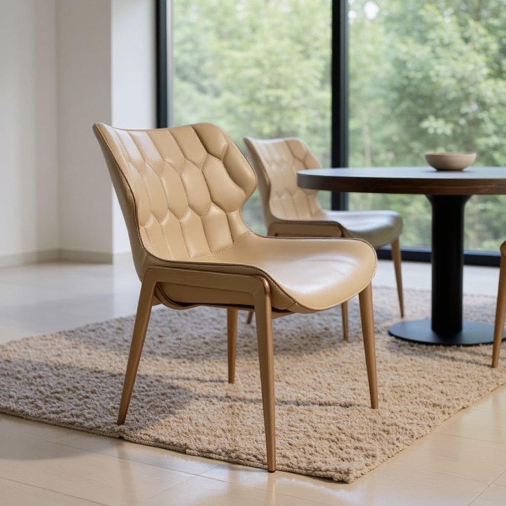 Ficarra Rose Gold Dining Chair