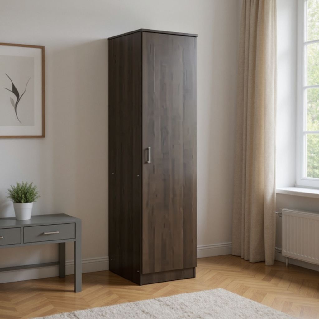 Jacob Walnut 1 Door Wardrobe