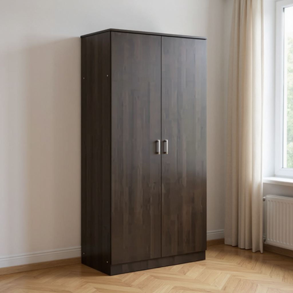 Jacob Walnut 2 Door Wardrobe