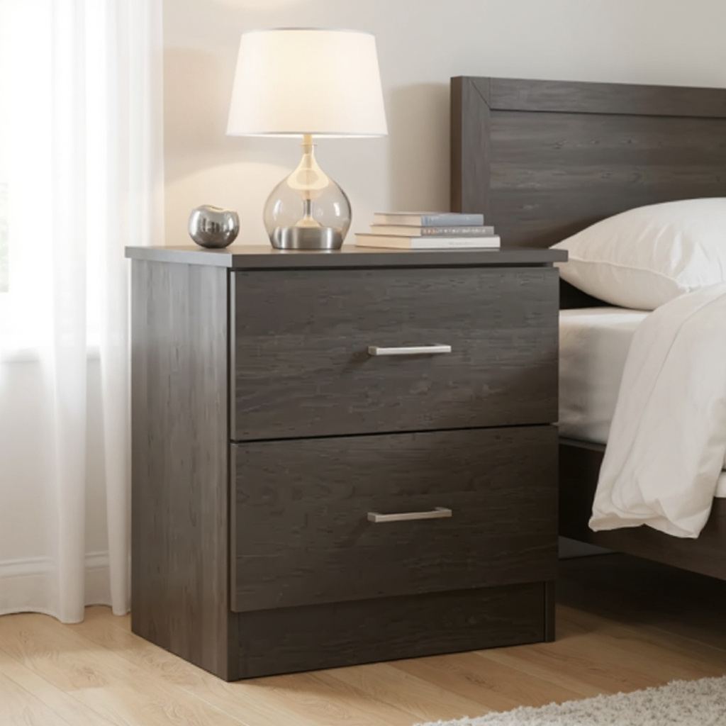 Jacob Walnut Bedside Table
