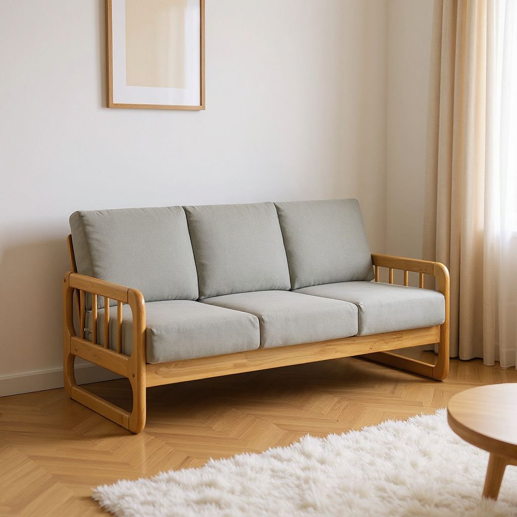 Verzate Ash 3 Seater Sofa