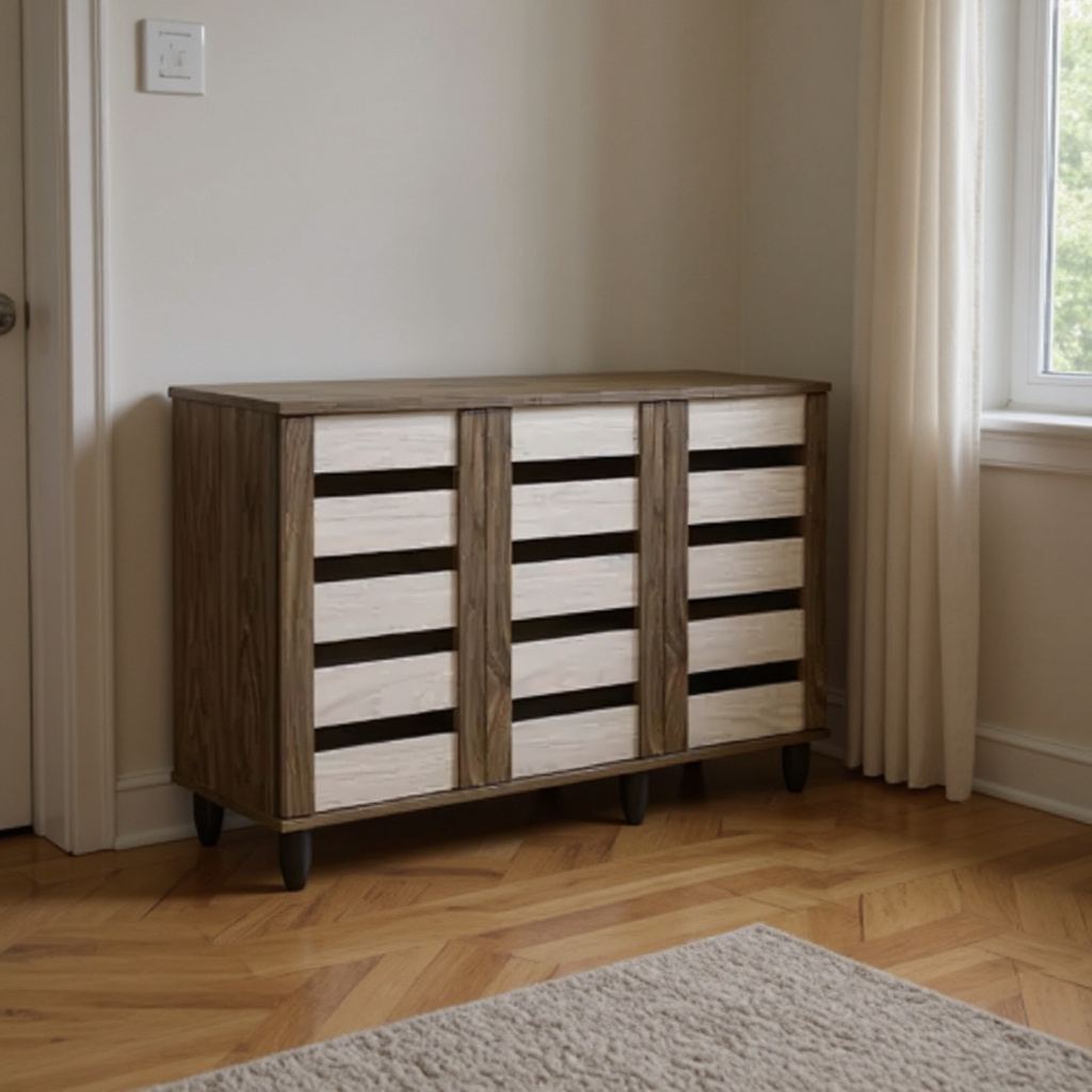 Jim 3 Door Shoe Cabinet