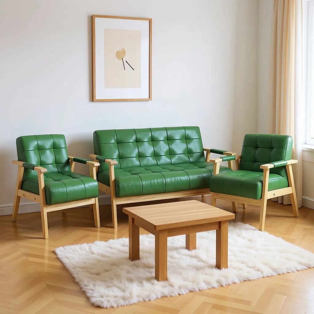 Retro Leather Sofa