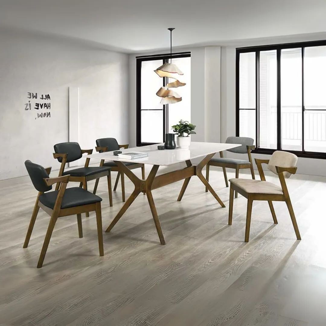 Marianopoli Dining Table + 6 Aurisina Dining Chairs