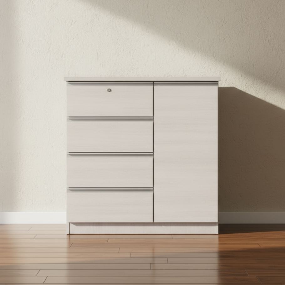 Essential 4 Drawer Cabinet (White)