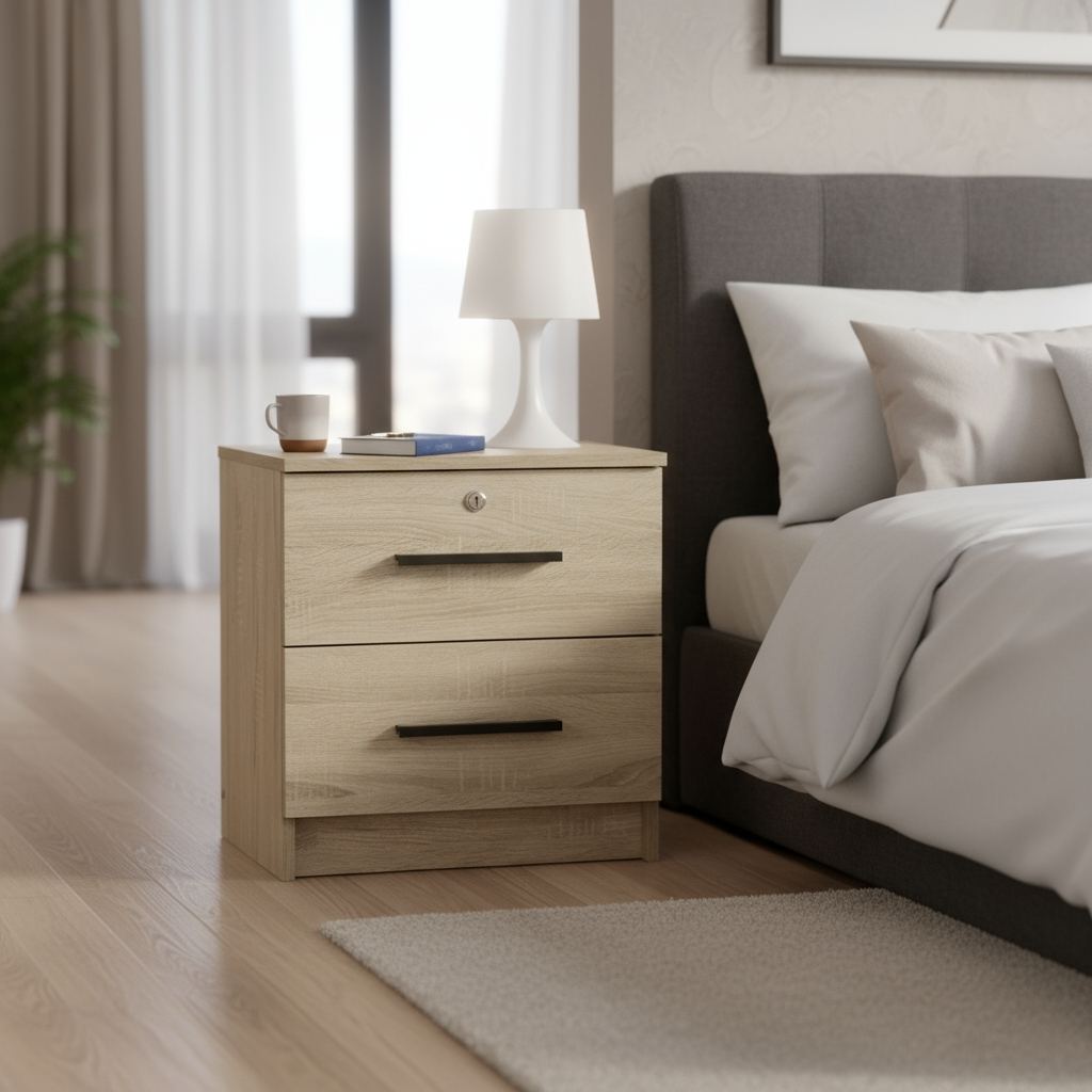 Lucas Bedside Table (Sonoma Oak)