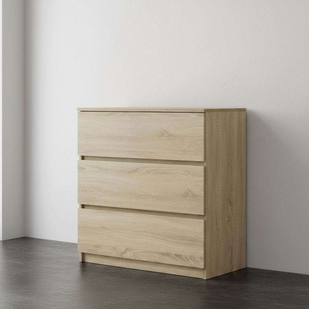 Lucas 3 Drawer Cabinet  (Sonoma Oak)