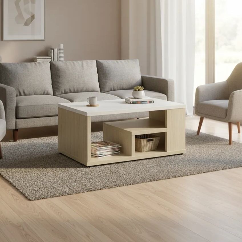 Jim Coffee Table( White Ash)