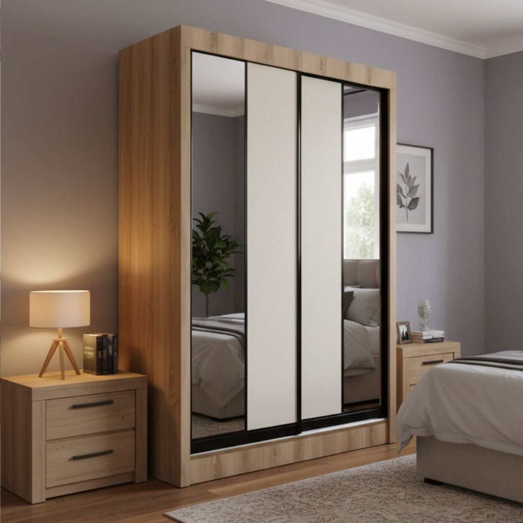 Emilio 4ft Sliding Door Wardrobe