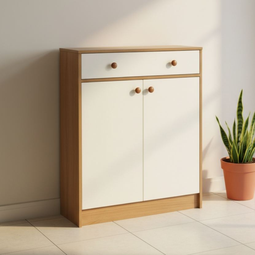 Carlo 2 Door 2 Drawer Shoe Cabinet