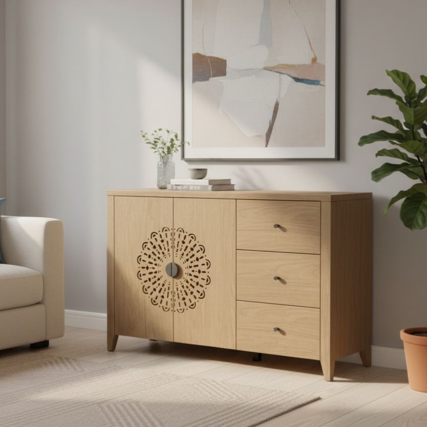 Mandala Morden Boho Buffet Cabinet