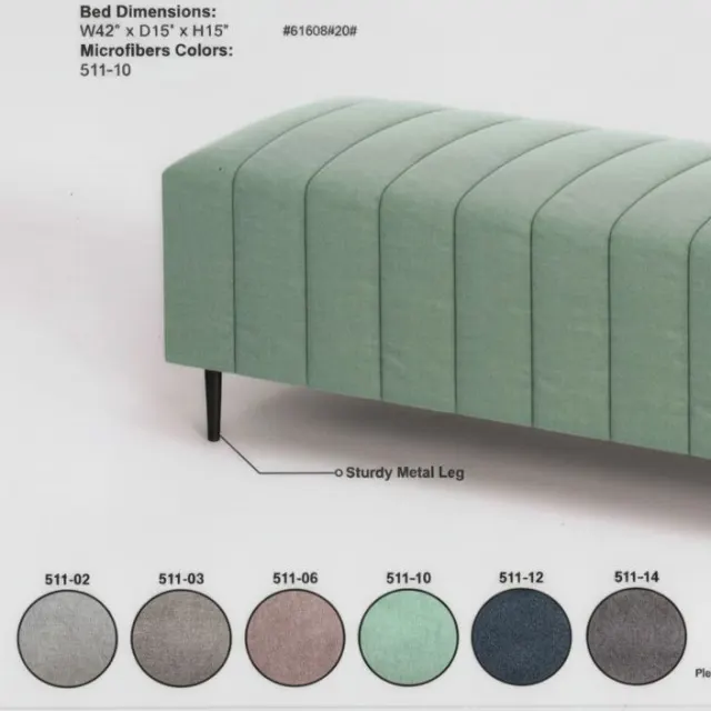 Theodore Fabric Long Bench
