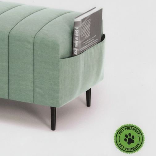 Theodore Fabric Long Bench