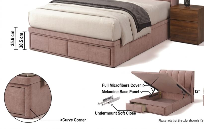 Vermon Storage Bed Frame