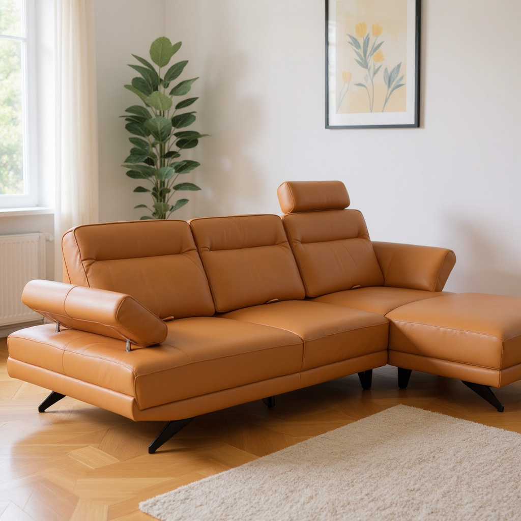 Isnello Sofa with Adjustable Backrest