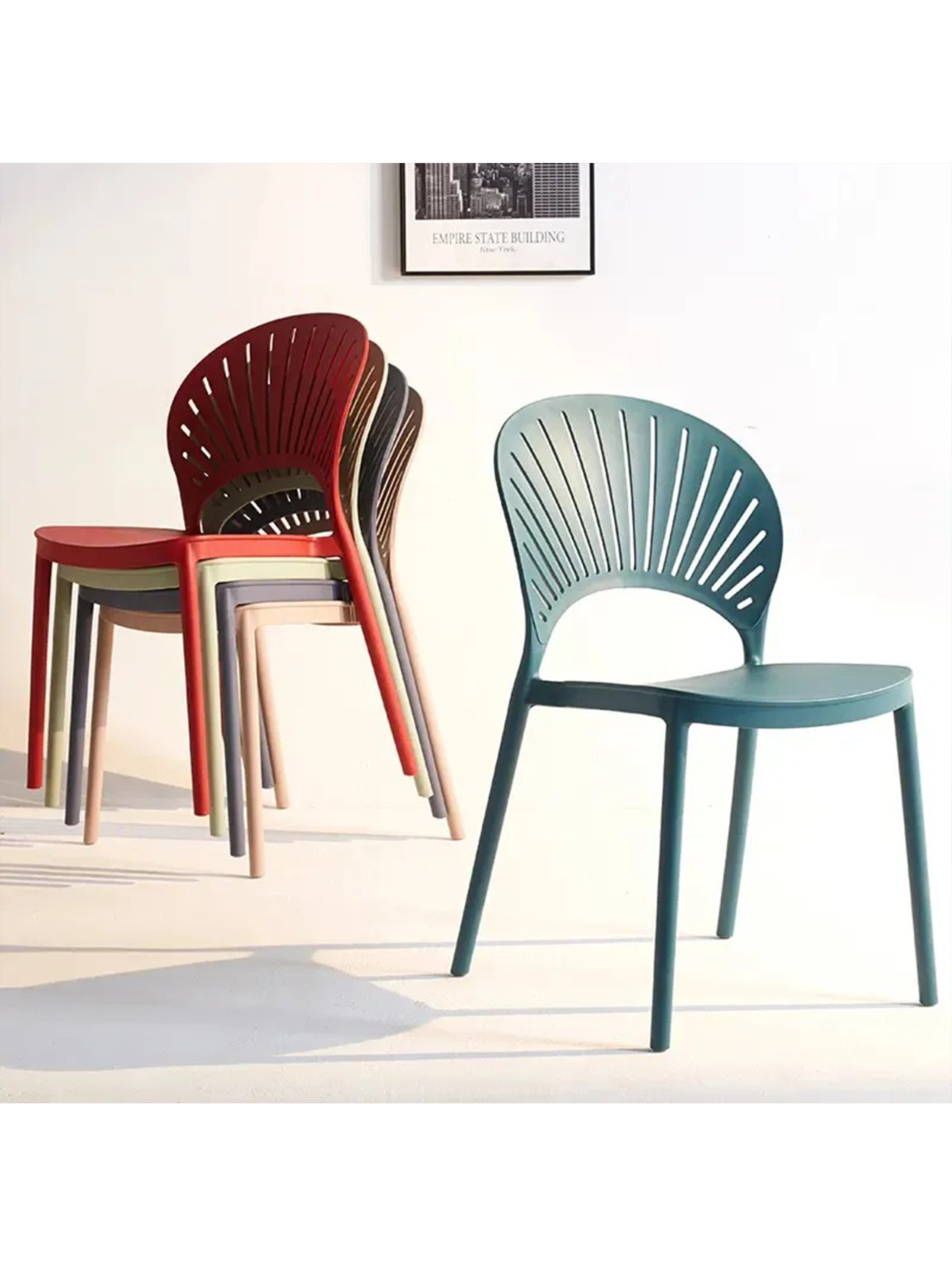 Jamir Stackable Plastic Chair