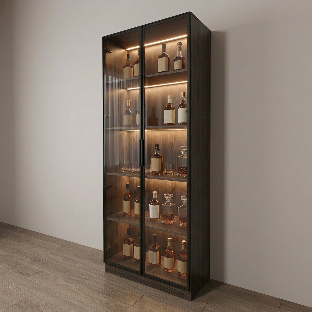 Nora 2 Door Multipurpose Cabinet – Dark Oak