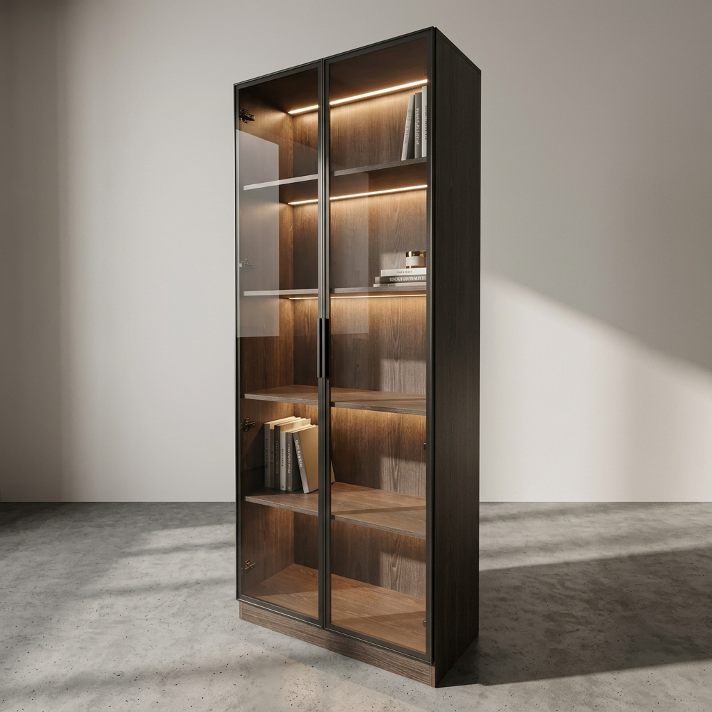 Nora 2 Door Multipurpose Cabinet – Dark Oak