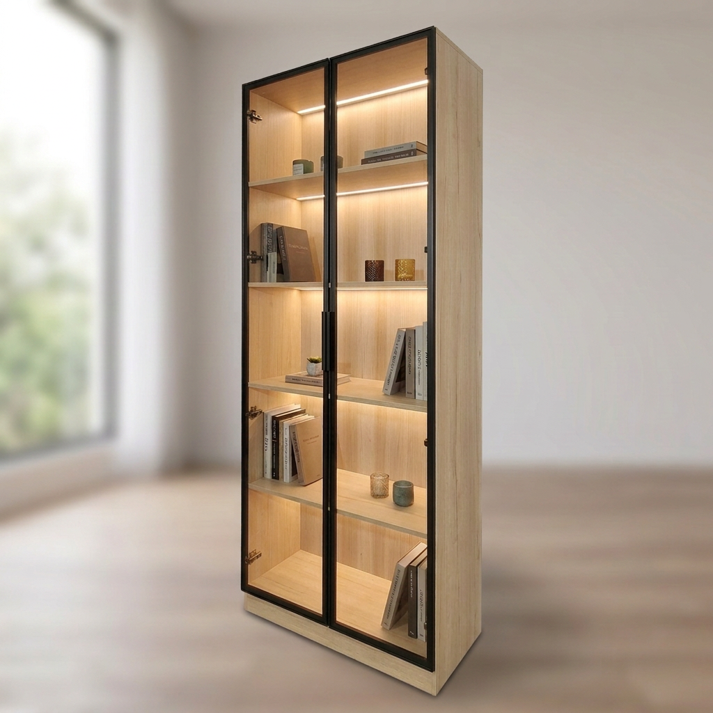 Nora 2 Door Multipurpose Cabinet – Highland Oak