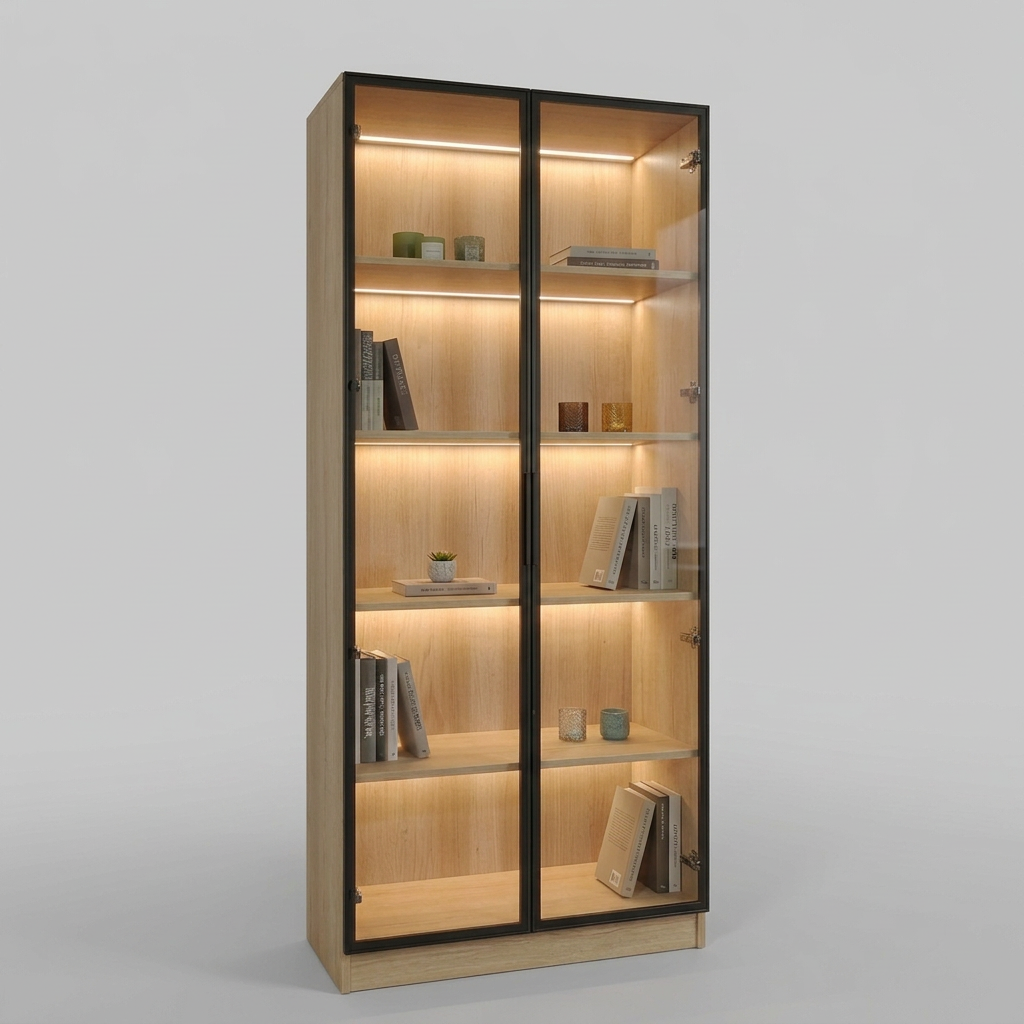 Nora 2 Door Multipurpose Cabinet – Highland Oak