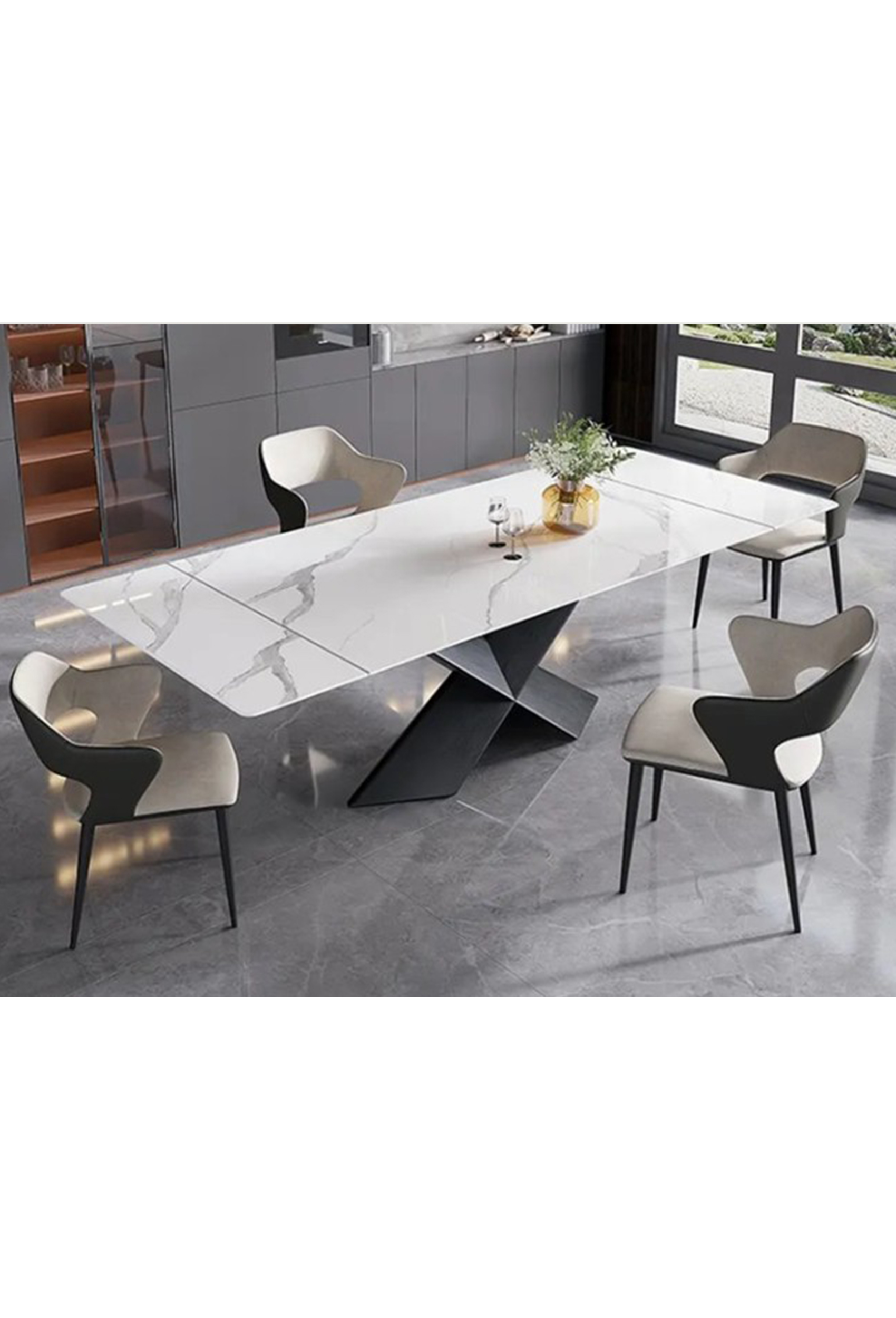 Piero Extendable Dining Table - Side To Extend