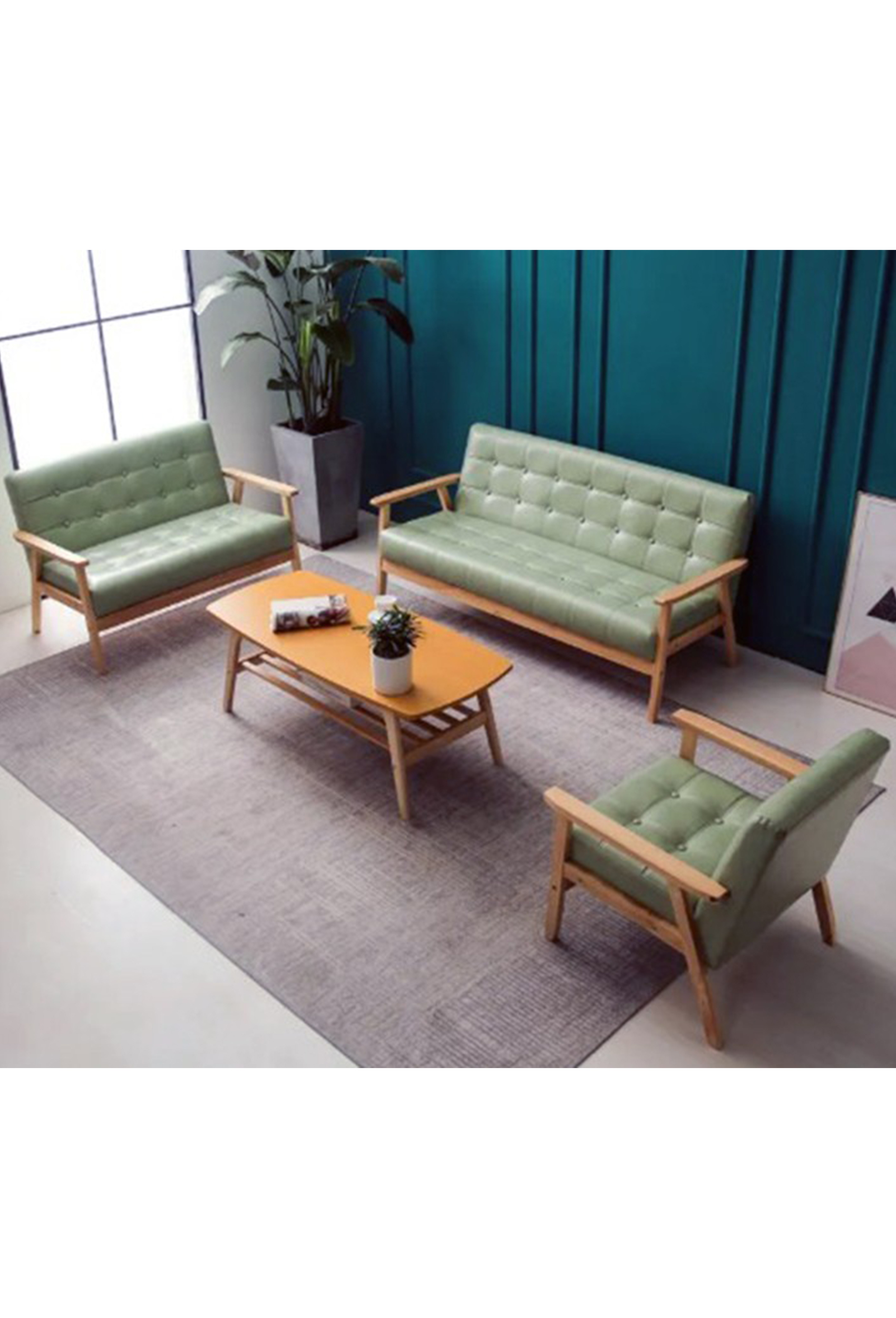 Retro Leather Sofa
